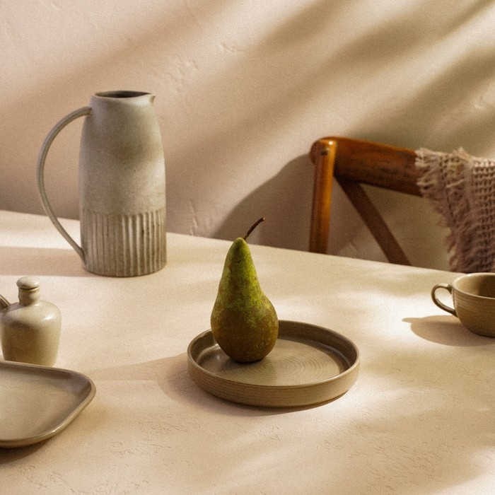 Тарелка обеденная фарфоровая SL Home &laquo;Песчаный бриз&raquo;, d=19 см, цвет бежевый