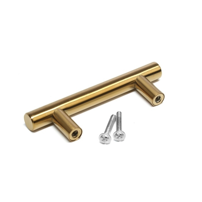 Ручка рейлинг CAPPIO FRIDA, нерж. сталь, d=12 мм, м/о 64 мм, цвет золото