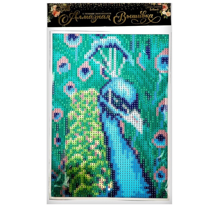 Алмазная мозаика с полным заполнением на холсте &laquo;Павлин&raquo;, 15 х 21 см