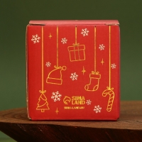 Новогодняя свеча в банке &laquo;Новый год: Зима - волшебное время&raquo;, аромат лесные ягоды, 5,5 х 5 х 5,5 см.