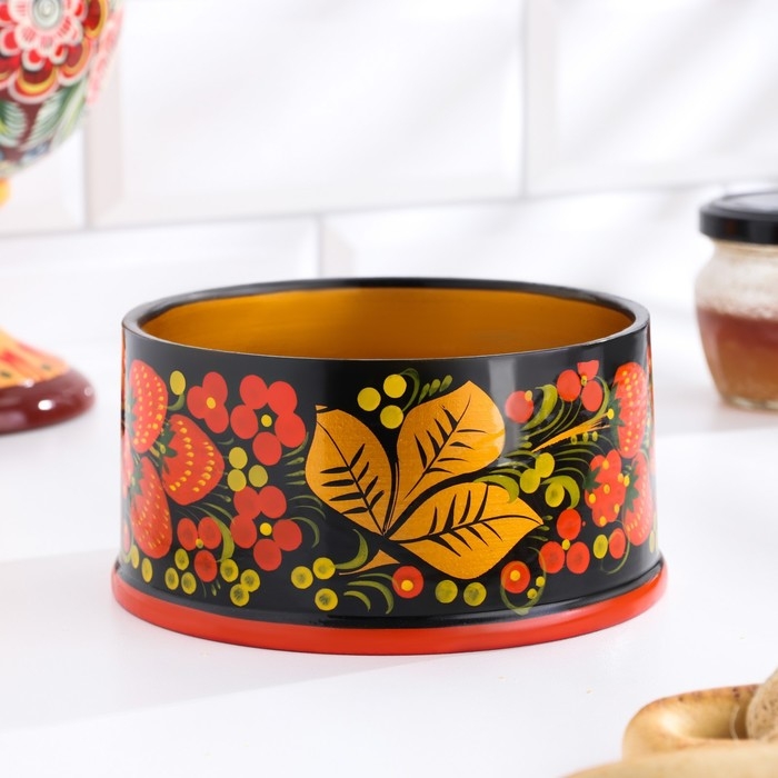 Коробка &laquo;Ягодка&raquo;, большая, 12-13&times;9-10 см, хохлома