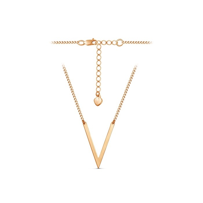 Колье &laquo;Виктори&raquo;, позолота, 45 см