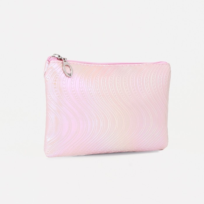 Набор косметичек 2 в 1 на молниях, цвет розовый Набор косметичек 2 в 1 на молниях, цвет розовый