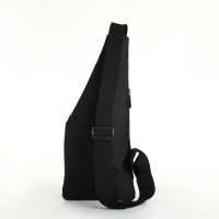 Сумка-слинг мужская из текстиля, цвет чёрный Сумка-слинг мужская из текстиля, цвет чёрный