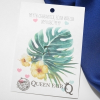 Брошь &laquo;Императрица&raquo; тьма, цвет синий в чернёном серебре