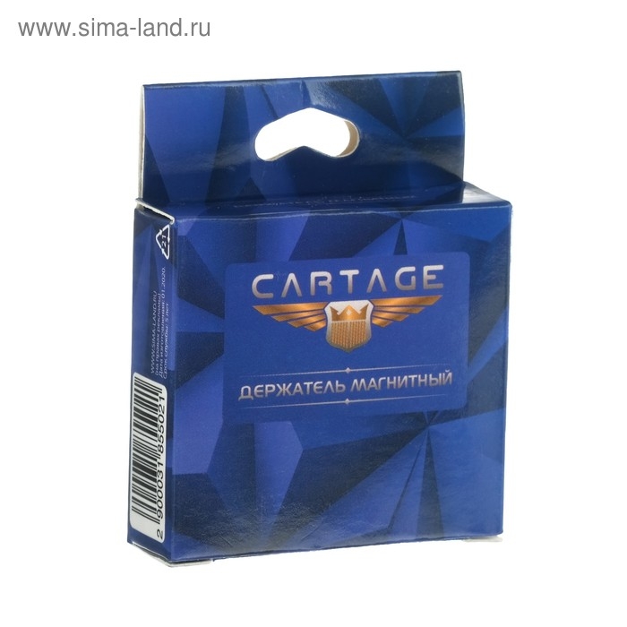 Держатель телефона Cartage, магнитный на клейкой основе, 8 граней, черный