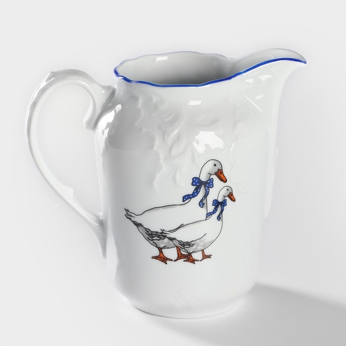 Кувшин фарфоровый &laquo;Рококо. Гуси&raquo;, 1 л