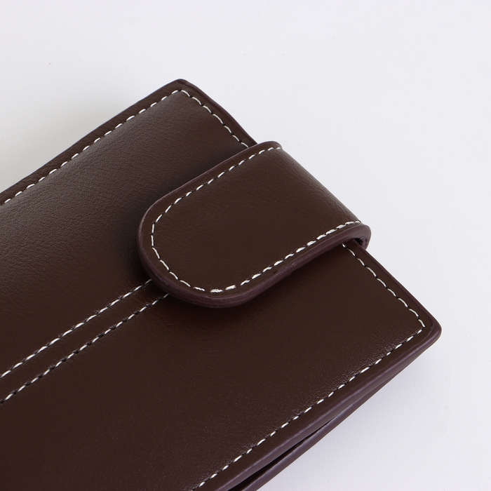 Портмоне мужское на кнопке, цвет коричневый Портмоне мужское на кнопке, цвет коричневый