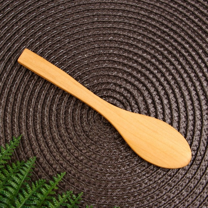 Ложка для специй &laquo;Щепотка счастья&raquo;, дерево, 13 см