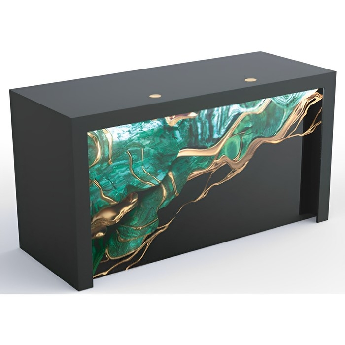 Стол выдачи 1500х800х1000, Чёрный матовый Стол выдачи 1500х800х1000, Чёрный матовый