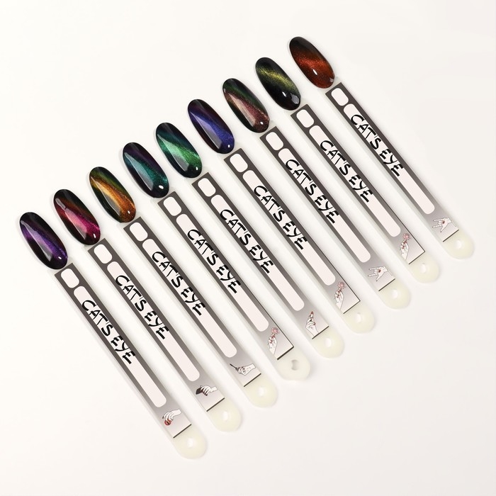 Гель лак для ногтей, &laquo;CAT`S EYE&raquo;, 3-х фазный, 8мл, LED/UV, цвет хамелеон/зеленый (09)