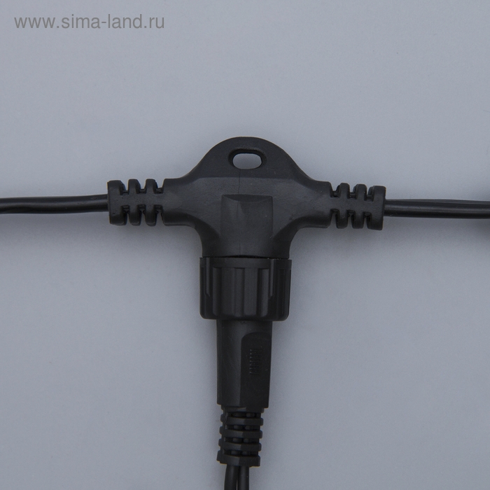 Гирлянда &laquo;Занавес&raquo; 2 &times; 1.5 м, IP65, УМС, тёмная нить, 360 LED, свечение тёплое белое, мерцание белым, 220 В