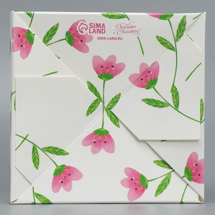 Коробка подарочная для цветов с PVC крышкой, упаковка, «Воспитателю», 12 х 12 х 12 см Коробка подарочная для цветов с PVC крышкой, упаковка, «Воспитателю», 12 х 12 х 12 см