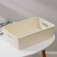 Корзина для хранения &laquo;Береста&raquo;, 7,5 л, 35&times;24,5&times;10,5 см, цвет слоновая кость