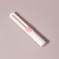 Бритва для коррекции бровей, с регулятором, цвет белый/розовый Бритва для коррекции бровей, с регулятором, цвет белый/розовый