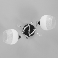 Люстра потолочная Зои 2хE27 40Вт Хром, черный Люстра потолочная Зои 2хE27 40Вт Хром, черный