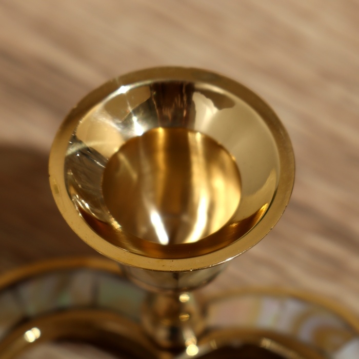 Подсвечник Подсвечник "Любовь" 13х13х6 см, латунь