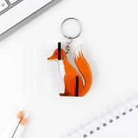 Брелок для ключей деревянный конструктор &laquo;Лиса&raquo;, 5.1 х 5.9 см