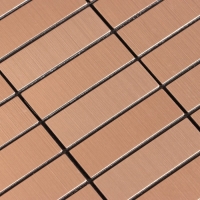 Панель самоклеящаяся 30*30см мозаика плитка бронзовая Панель самоклеящаяся 30*30см мозаика плитка бронзовая