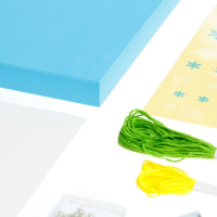 Набор для творчества &laquo;Новогодняя ёлочка&raquo;, светится в темноте, стринг-арт