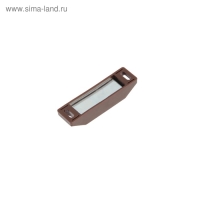 Магнит мебельный ТУНДРА M002BR, 60х13 мм, средний, коричневый, 2 шт.