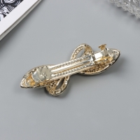 Заколка-автомат для волос "Ливия" бант лепестки, 8,5 см, золото Заколка-автомат для волос "Ливия" бант лепестки, 8,5 см, золото