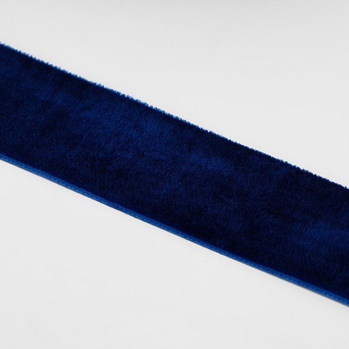 Лента бархатная, 25 мм, 18 &plusmn; 1 м, цвет синий №47