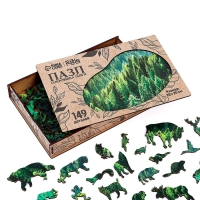 Пазл деревянный фигурный «Сокровища тайги», 149 элементов Пазл деревянный фигурный «Сокровища тайги», 149 элементов