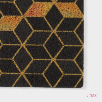 Коврик придверный грязезащитный Доляна &laquo;Бурлеск&raquo;, вырезной, 45&times;75 см