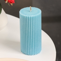 Свеча-цилиндр с гранями, 5х10 см, нива, 6 ч Свеча-цилиндр с гранями, 5х10 см, нива, 6 ч