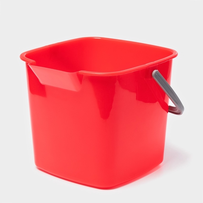 Ведро для уборки, 5.6 л, 21.5×23×18.5 см, красный Ведро для уборки, 5.6 л, 21.5×23×18.5 см, красный