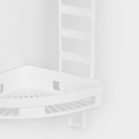 Полка угловая &laquo;Трансформер&raquo;, 25&times;18&times;58 см, цвет белый