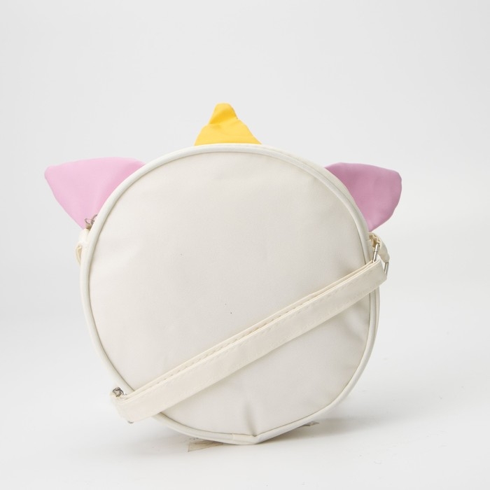 Сумка детская для девочки "Единорог", на молнии, цвет белый