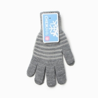 Перчатки женские, цвет тёмно-серый, размер 18 Перчатки женские, цвет тёмно-серый, размер 18