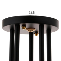 Люстра 10101/5 5х60Вт Е27, черный/янтарный, 56х56х28 см