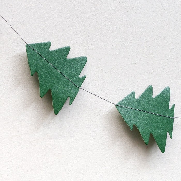 Новый год! Гирлянда «Ёлочки», длина 4 м, цвет зелёный Новый год! Гирлянда «Ёлочки», длина 4 м, цвет зелёный