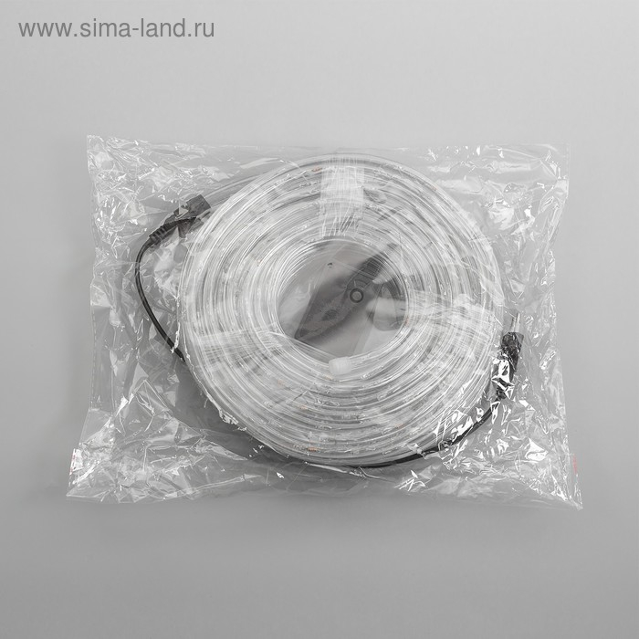Световой шнур Luazon Lighting 10 мм, IP65, 20 м, 24 LED/м, 220 В, 8 режимов, свечение белое