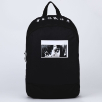 Рюкзак школьный текстильный «Аниме», 46х30х10 см, вертикальный карман, цвет чёрный Рюкзак школьный текстильный «Аниме», 46х30х10 см, вертикальный карман, цвет чёрный