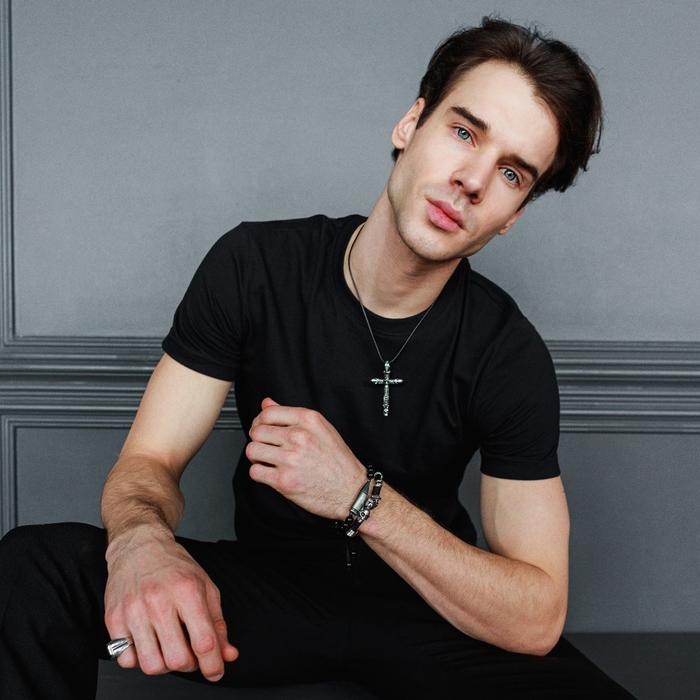 Кулон унисекс &laquo;Крест&raquo; с черепом, цвет чернёное серебро на чёрном шнурке, 51 см