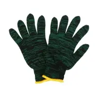 Перчатки рабочие, хб, вязка 10 класс, 4 нити, размер 9, зелёные, &laquo;Двойные&raquo;