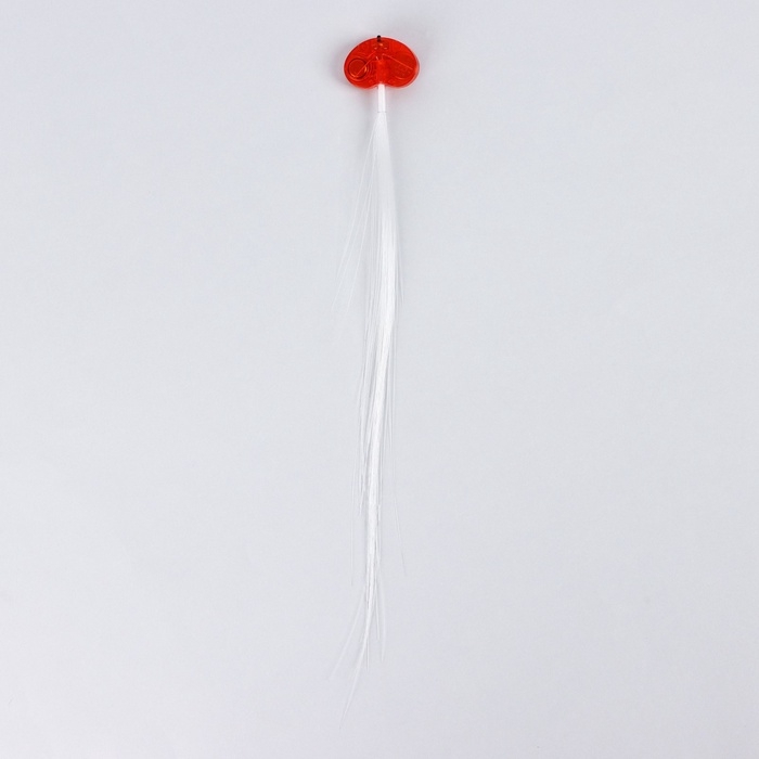 Прядь для волос на заколке, светящиеся, 3,5 х 33 см