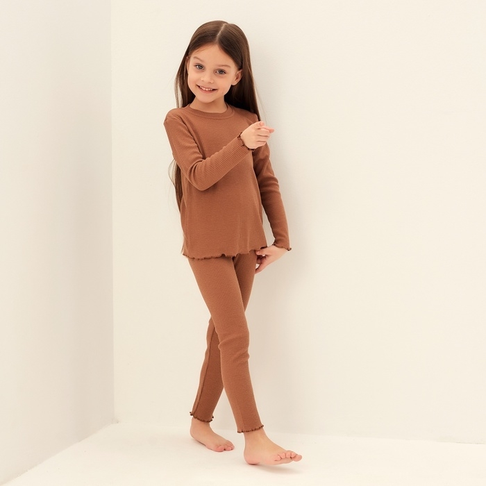 Пижама детская SL HOME р 28 (86-92), кофейный