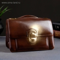 Копилка для денег &laquo;Барсетка&raquo;, коричневая, 17&times;10&times;14 см