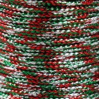 Сутажный шнур на бобине "Новогодний" намотка 15 м толщина 2 мм 4,3х4,7х4,7 см