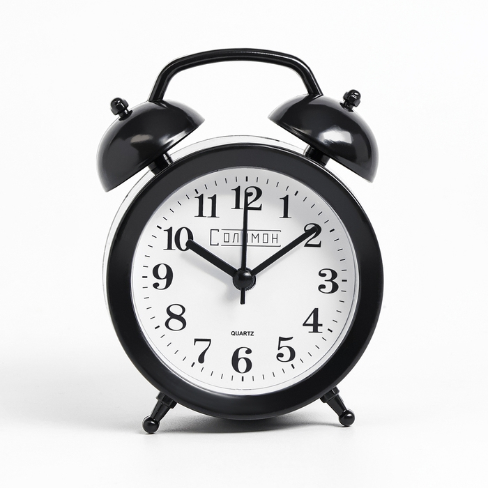 Часы - будильник настольные Часы - будильник настольные "Соломон", дискретный ход, 9.8 х 12 см, АА