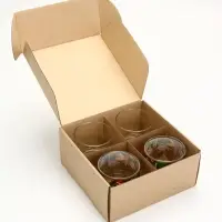 Стаканы &laquo;Новогодний&raquo;, 310 мл, подарочный набор 4 шт.