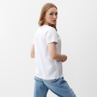 Футболка женская, цвет белый, размер 54