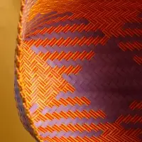 Сумка плетёная, 30&times;15&times;45 см, пластик, сиренево-жёлтая