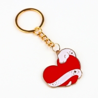 Брелок новогодний, для ключей, металлический «Змея с сердцем» 3,5 х 8,5 см см Брелок новогодний, для ключей, металлический «Змея с сердцем» 3,5 х 8,5 см см