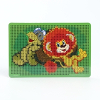 Алмазная мозаика с частичным заполнением для детей &laquo;Львенок и Черепаха&raquo;, 10 х 15 см